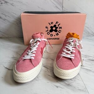 Converse One Star Ox Tyler the Creator Golf Le Fleur Pink Suede Sneakers SZ 10